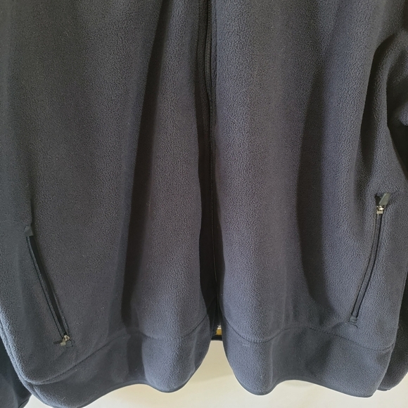 DEVON & JONES Men's Pullover Swearshirt 2XL Fleece Navy Full-Zip Pocket Collar - Picture 4 of 10